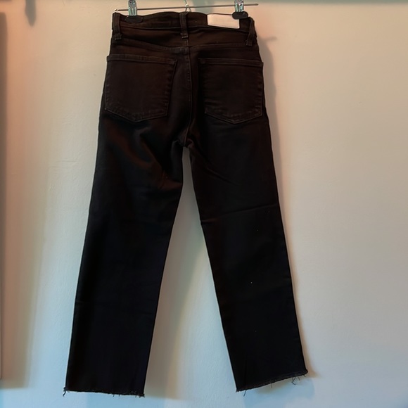 Re/Done Stove Pipe black cropped jean. Size 25 - Picture 4 of 4